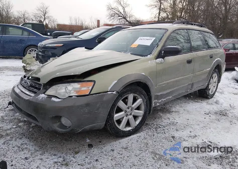 2006 Subaru Outback 2.5I from USA, damaged, VIN 4S4BP61C267326703